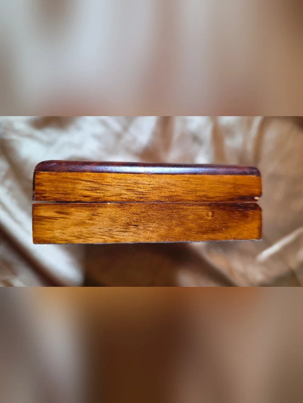 Nautica Polished Wooden Jewelry Box in Warm Brown Finish